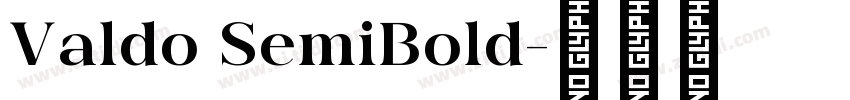 Valdo SemiBold字体转换